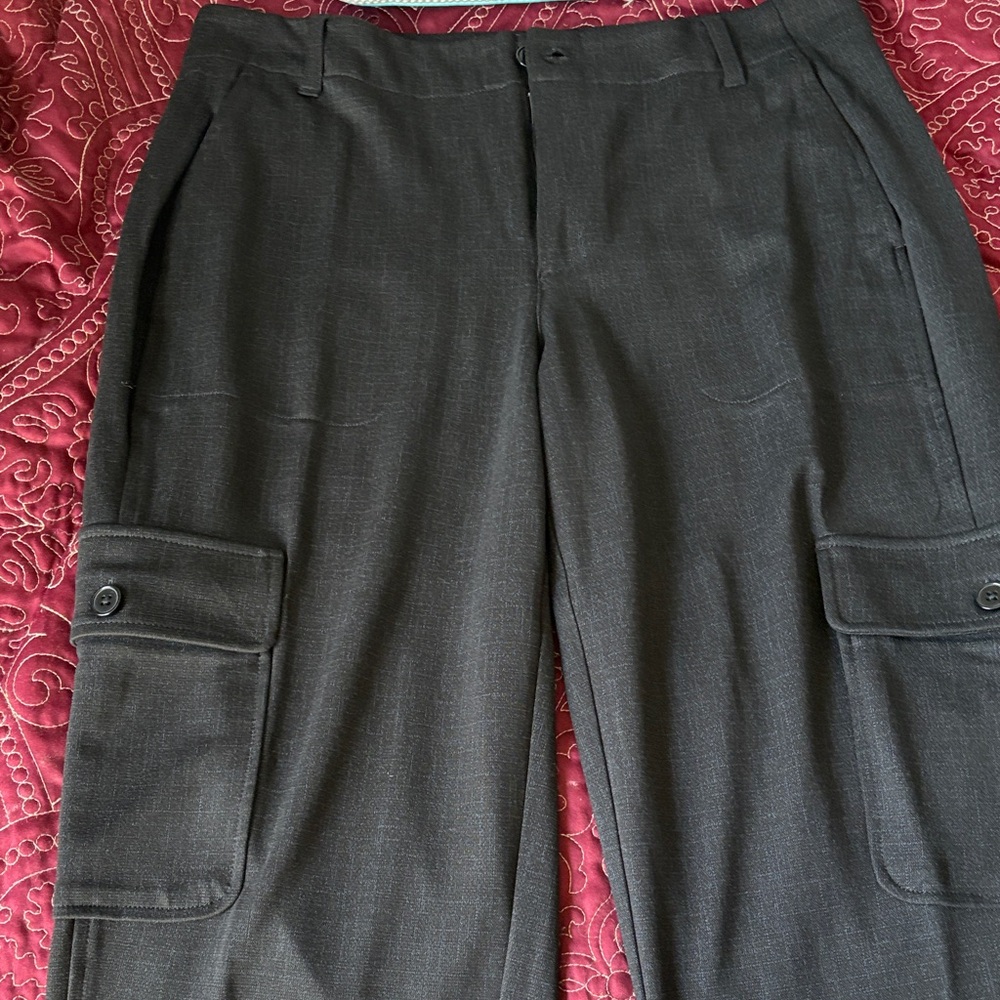 Liverpool Black Cargo Pants for Women - Picture 4 of 6